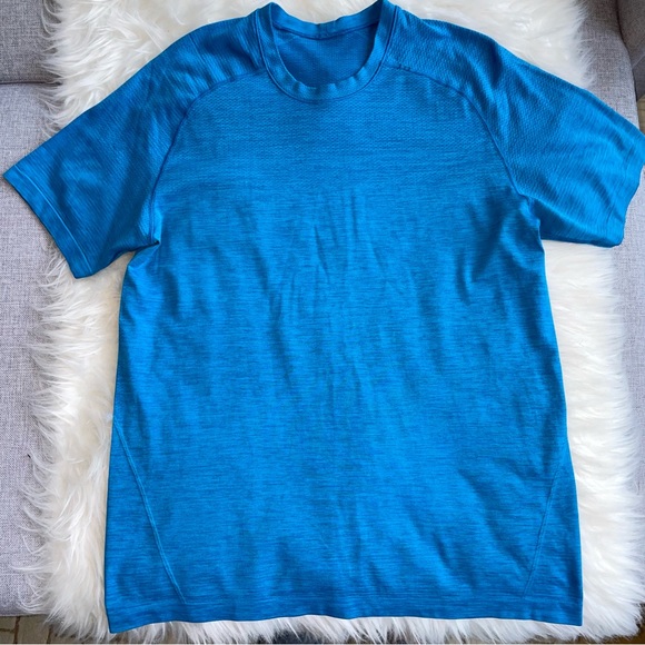 Lululemon Metal Vent Tech Short Sleeve Dark Royal/Baltic Blue - Picture 4 of 7